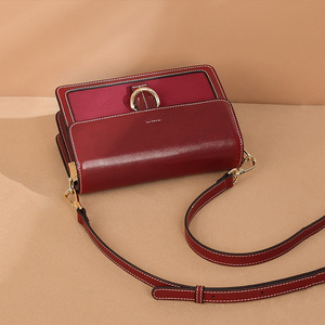 Bolso de Mano Desmontable de Cuero Genuino con Gran Capacidad, Cierre de Cremallera Impermeable, Diseño Simple para Viajes de Verano - Product Image 3