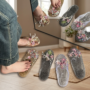 2026 New French Style <b>Open</b> <b>Toe</b> <b>Platform</b> Sandals Women PVC Slip-On Low <b>Heel</b> Fashion Trend Elegant Summer Outdoor Beach Black - Product Image 1