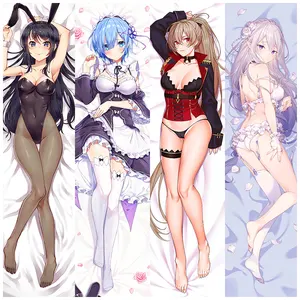 2023 hot sale body pillow anime boy Sublimation print 2 way fabric custom dakimakura 3d dakimakura exporter