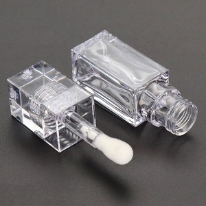 PETG Wholesale Transparent Square Lip <b>Gloss</b> Tube Private Label Empty Lip Oil Tubes Lip <b>Gloss</b> Bottles Packaging - Product Image 2