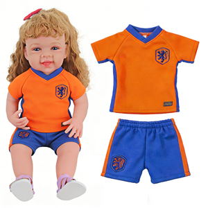 MSYO - <span class=keywords><strong>Camiseta</strong></span> <span class=keywords><strong>de</strong></span> Fútbol Personalizada <span class=keywords><strong>de</strong></span> Alta Calidad para la Copa Mundial <span class=keywords><strong>de</strong></span> Fútbol 2026 <span class=keywords><strong>de</strong></span> Holanda, Recuerdo para Fanáticos, Ropa para Muñecas Bebé Reborn <span class=keywords><strong>de</strong></span> 22 Pulgadas - Product Image 1