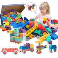Rompecabezas Creativo para Niños, Juguete Educativo Temprano para Preescolar, Bloques de Construcción de Goma Suave de Gran Tamaño y Coloridos para Niños Pequeños