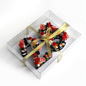 กล่องเค้กทรงสี่เหลี่ยมคุณภาพสูง ใส มองเห็นได้ชัดเจน บรรจุง่าย - Product Image 1