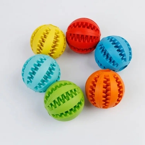 Bola de comida con fugas para perros al por mayor, juguete para masticar perros, juguetes para perros de goma natural para limpieza de dientes - Product Image 6