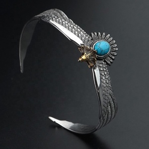 Juego de Joyería con Diseño de Águila para Hombre, Anillos de Turquesa con Motivos Animales, Venta Directa de Fábrica a Precio de Mayoreo - Product Image 2