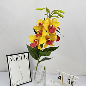 7 Cabezas de Magnolia Qianxi, Orquídeas Artificiales de Alta Calidad para Decoración Navideña, Técnica Hecha a Mano para Ocasiones de Graduación - Product Image 6