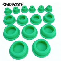 MAKSEY Bouchon Rond Flexible en Caoutchouc Silicone Étanche, Capuchons d'Extrémité de Tuyau, Bouchons Anti-Poussière pour Trous, Bouchons d'Étanchéité, Bouchon en T