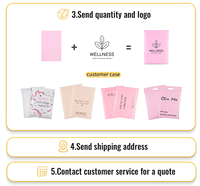 Sacs d'expédition noirs mats avec LOGO personnalisé, enveloppes polyvalentes à adhésif puissant, sacs d'expédition en plastique pour l'emballage de vêtements e-commerce