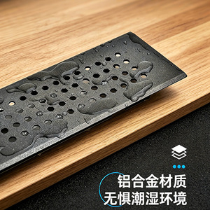 Grille d'aération en alliage d'aluminium Kason Hardware, épaisseur 1,5 mm, pour porte de placard, maille respirante, design moderne et simple - Product Image 4