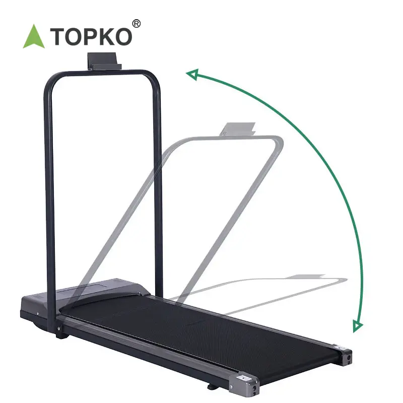 TOPKO घरेलू तह इलेक्ट्रिक पोर्टेबल ट्रेडमिल खरीदने मुक्त स्थापना फिटनेस फ्लैट छोटे सतही ट्रेडमिल