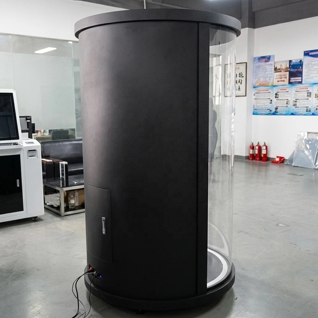 75 Inch 3D Holographic Cylinder 4K UHD Commercial Advertising Display Supporting Android Windows OS