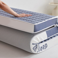 Matelas hybride en mousse à mémoire de forme et latex 180x200cm, surmatelas écologique, design durable, compressé en boîte, moderne, doux, pour chambre à coucher et hôpital