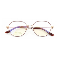 Vente en gros de lunettes personnalisées pour hommes et femmes, lunettes de vue, montures optiques en titane pur, lunettes de prescription