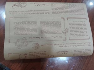 Tùy chỉnh in logo quà tặng gói Hamburg bánh sandwich dầu hấp thụ giấy <span class=keywords><strong>Tissue</strong></span> PE tráng bao bì thực phẩm giấy gói - Product Image 5