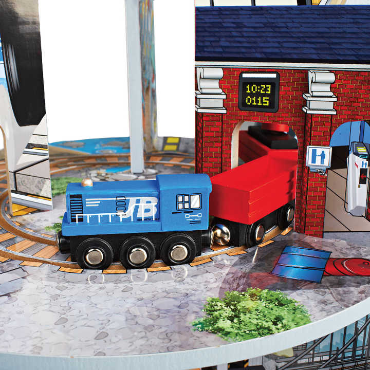 Trenes De Madera Para Niños Tren De Juguete Magnético Con 12