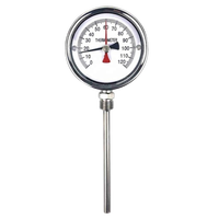Termometer Dial Bimetalik Langsung dari Pabrik 0-120C Pengukur Suhu Baja Tahan Karat untuk Transformator Berendam Minyak
