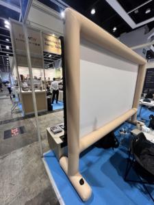 2025 New Arrival Wupro <span class=keywords><strong>100</strong></span>-250Inch Ngoài Trời Màn Hình Chiếu Clr Matte Trắng 16:9 4K UHD Xách Tay <span class=keywords><strong>Inflatable</strong></span> Màn Hình Máy Chiếu - Product Image 5