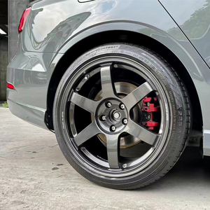 Jantes en alliage de course argent 16-23 pouces te37 amg 5x120 5x114.3 5x112 pour <span class=keywords><strong>mini</strong></span> Mazda audi q8 pour vw golf gti - Product Image 4