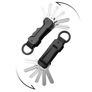 Thumbs-up thông minh nhôm <span class=keywords><strong>Key</strong></span> Pouch lưu trữ trường hợp đối với chủ thẻ Ví kim loại Keyring Collector <span class=keywords><strong>Key</strong></span> tổ chức - Product Image 2