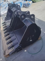 Bucket Excavator HGY SY55 5 Ton 0.21m Standar untuk Mini Excavator, Tahan Aus, Pengganti, 3 Gigi, Diameter Pin 50mm