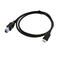 Câble USB C vers USB B 3.0 DFX 5 Gbps 1 m, cordon d'imprimante Type C pour MacBook, disque dur externe, contrôleur DJ, piano