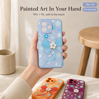 Coque de téléphone iPhone 16 Pro en TPU avec strass, nœud imprimé, motif floral, diamant, cristal, bling – Fournisseurs en gros, commande en vrac
