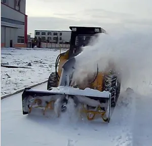 Peniup salju untuk pemuat skid steer snowblower skid steer loader dengan blower salju