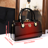 Tas Selempang Wanita Portabel Model Baru 2025, Gaya Retro, Bahan PU, Hiasan Berlian Imitasi, Kapasitas 2-2.9L