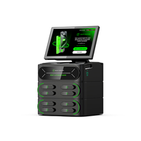 Armoire de charge de téléphone portable haute capacité 4G/WIFI Affichage LED 8 fentes Machine de point de vente intégrée Armoire d'empilage à écran tactile