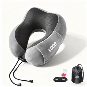 Oreiller de voyage en mousse à mémoire de forme Wsy7504 personnalisé en forme de U pour le soutien du cou et la relaxation cervicale en avion ou en voiture - Product Image 1
