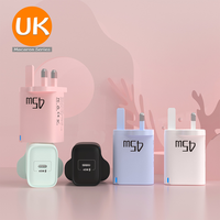 GaN PD UK EU US Plug 45W Super Fast Adaptateur de chargeur de USB-C pour iPhone 16 15 14 pour Smart Phone Adaptateur de chargeur Type-C