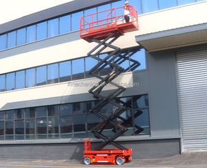 Plataforma Elevadora de Tijera Autopropulsada Eléctrica de 4-18 Metros y 320 kg, Plataforma de Trabajo Aérea Móvil con Motor de Alta Eficiencia, Venta de Fábrica - Product Image 6