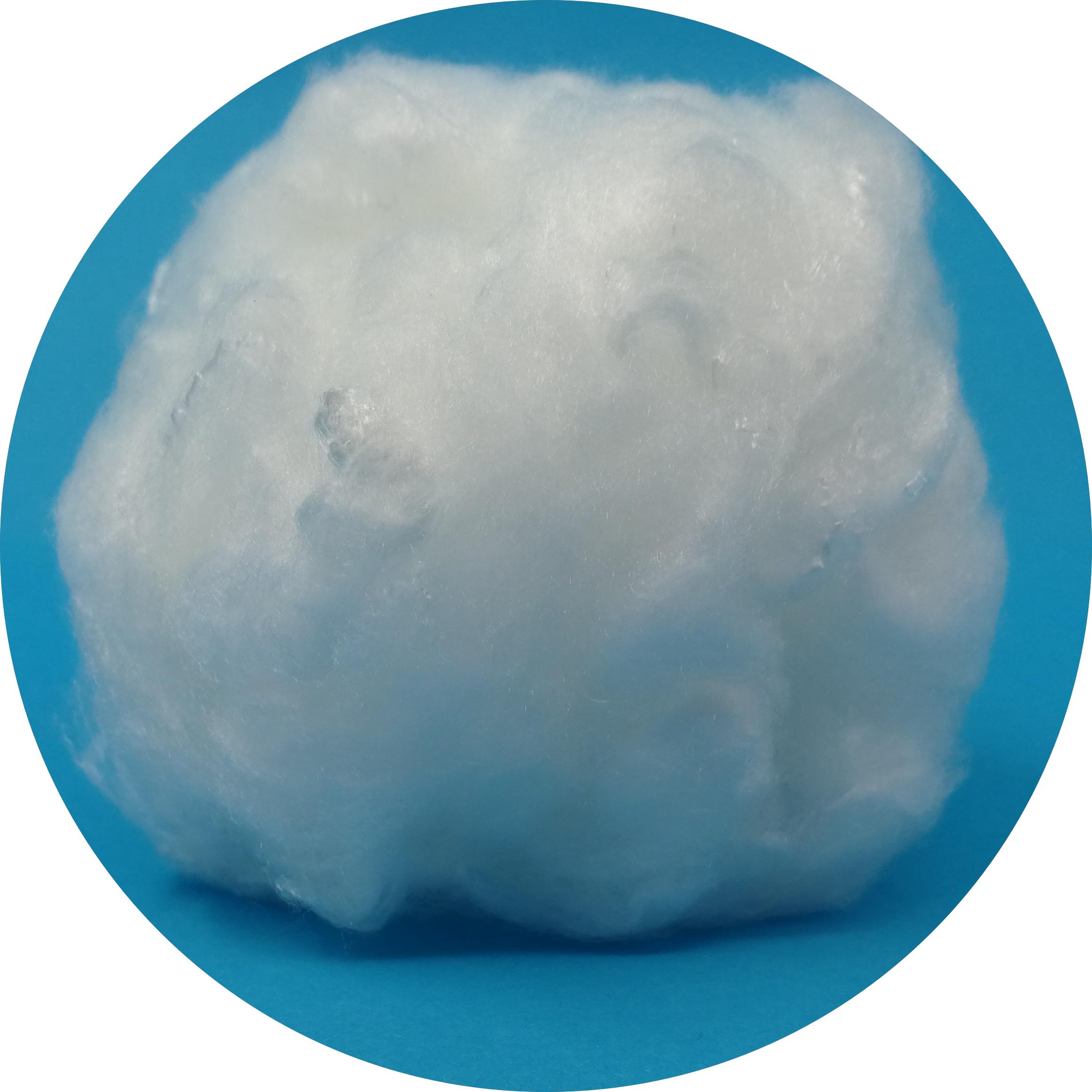 3D 51MM White Virgin Nylon Fiber Imitation Wool