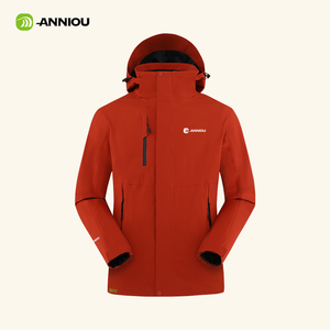 Chaqueta con capucha desmontable impermeable 3 en 1 para hombres y mujeres a prueba de viento con forro polar para senderismo, esquí, ropa al aire libre - Product Image 6