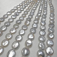 Collier en perles de culture en gros, couleur blanche, perles d'eau douce naturelles, brin de 9-10 mm, non fini pour la fabrication de bijoux