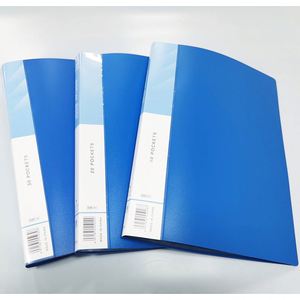 YS8611 Promotional Custom logo <b>Plastic</b> A4 20 <b>Pockets</b> Display Clearbook Transparent Sheet Protector PP Clear Document Folder - Product Image 2