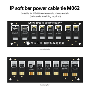 Connecteur de démarrage de <span class=keywords><strong>carte</strong></span> mère MaAnt M062 IP Soft Row pour iPhone 6-16 Pro Max – Outil de réparation et de test - Product Image 2