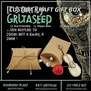 Wholesale Custom Gold Foil Kraft Paper Sponge Lined Self Erecting Handbag <b>Box</b> <b>Gift</b> Packaging Recyclable Soap Candy Popcorn - Product Image 2