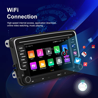 Autoradio Android Podofo 7'' 2+64 Go, Carplay, GPS, WiFi, USB Type-C pour VW/PASSAT/SKODA/POLO/GOLF/SEAT, stéréo DSP