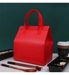 Nouveau sac isotherme écologique personnalisé, sac fourre-tout durable pour emporter, sac isotherme imperméable en non-tissé - Product Image 3