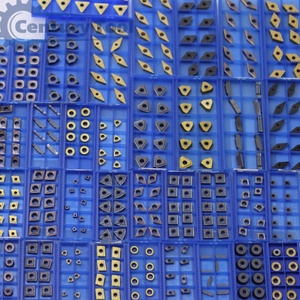 Nhà sản xuất công cụ <span class=keywords><strong>knurling</strong></span> MS biến phế liệu cacbua vonfram chèn cho vật liệu gốm chèn chip kim cương - Product Image 1