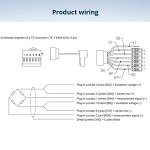 Capteur de pesage HBM PW25C3 neuf de marque allemande, 10 kg, entièrement soudé au laser, en acier inoxydable, précision 0,5 %, analogique 5 V - Product Image 2