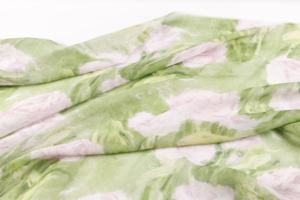 Peinture à l'huile Style Doux Semi Transparent Vert + Rose Rose Mélange Imprimé <span class=keywords><strong>Tel</strong></span> Nylon Tissu Hanfu Jupe Tissu - Product Image 4