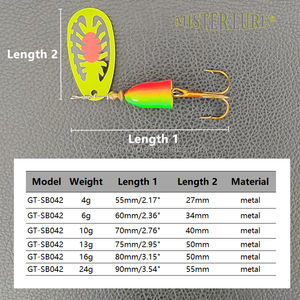 미스터 루어 4g 6g 10g 13g 16g 24g 스피너 베이트 송어 스푼 캐스팅 트롤링 루어 낚시 용품 송어 낚시 루어 - Product Image 3