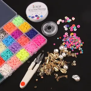 Diy Kit machen Freundschaft bänder Diy Heishi Ton Perlen Polymer Clay Perlen zum Verkauf