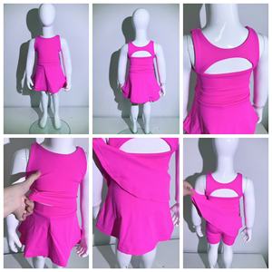 Ensemble de vêtements de sport 2 pièces pour bébés filles en gros soutien-gorge évidé short papillon ensemble jupes 2 en <span class=keywords><strong>1</strong></span> vêtements de <span class=keywords><strong>gymnastique</strong></span> pour jeunes enfants tennis - Product Image 4