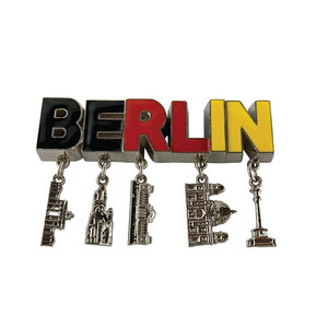 Colgante con Letras de Ciudades Personalizadas, Diseño Art Deco en Aleación de Zinc, Forma Personalizada, Abrebotellas Ecológico para Refrigerador, Recuerdo Turístico de Múnich - Product Image 1