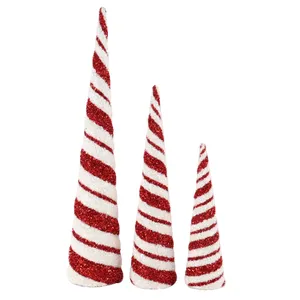 Wholesale Christmas decoration red and white V-shaped onion Christmas tree decoration shopping mall decoration Venue Layout