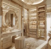 Nouvelle arrivée, bureau de toilette haut de gamme avec miroir éclairé par LED, table de maquillage personnalisée avec tiroirs de rangement, meubles de chambre à coucher modernes