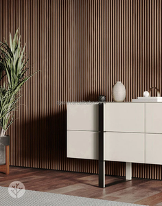 Venta caliente impermeable y tableros de rejilla <span class=keywords><strong>a</strong></span> prueba de humedad dedicar paneles de pared WPC fondo decorativo - Product Image 2